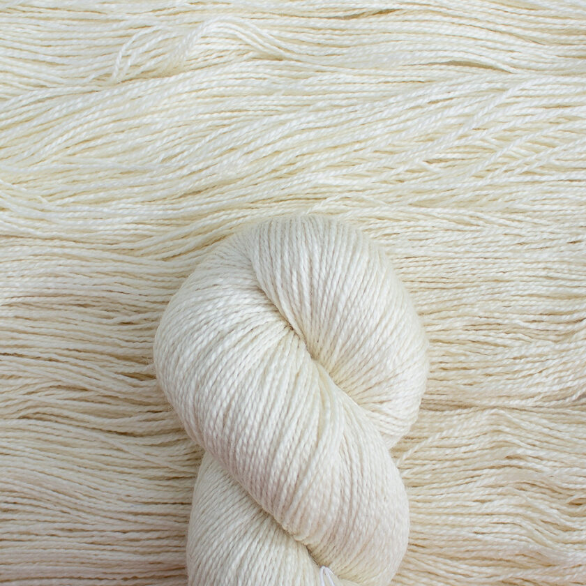 Sample Skein Two Natural GEMS - Sport / Fingering - 100% Superwash Merino